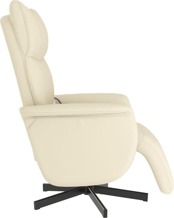 Immagine prodotto VidaXL Sedia per massaggi con poggiapiedi in similpelle crema, colore