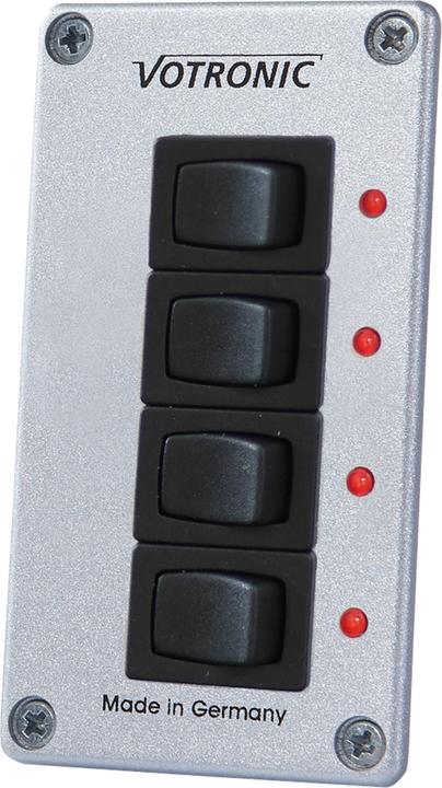 Produktbild Votronic 1288 Schalter-Panel 4 S 12/24 8A EIN/Aus mit LED Control
