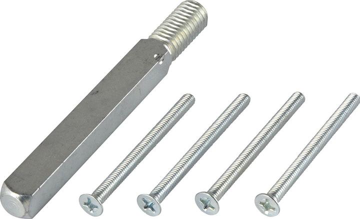 Grundmann GEOS FH Stift 9mm- u. Schraubenen, 62 - 67 mm, verzinkt, DIN 18 273, 1 Beutel (Türgarnitur)