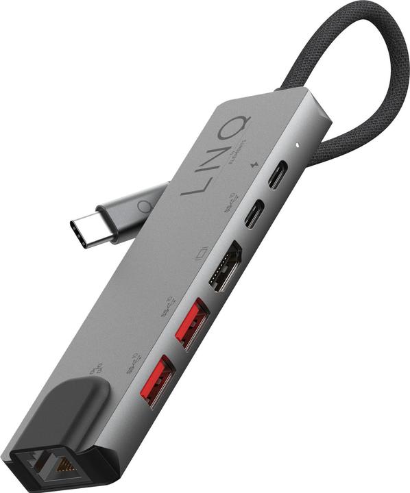 LINQ Connects 6in1 Pro USB-C Multiport Hub (USB-C, 4 Ports)
