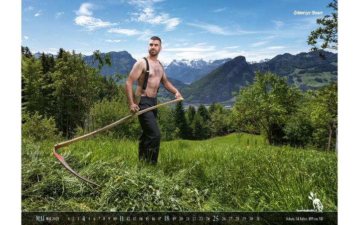 Image du produit Calendrier paysan suisse Boys 2025 (56 x 40 cm, Allemand, Français, Italien, Anglais)