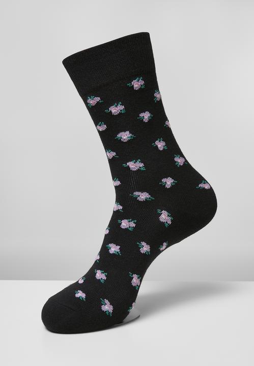 Produktbild Urban Classics Recycled Yarn Flower Socks 3-Pack (3er Pack, 39 - 42)