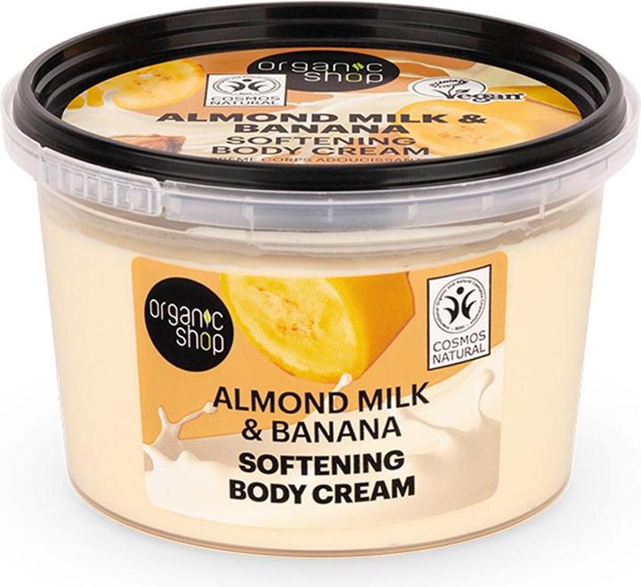Image du produit Organic Shop Crème adoucissante pour le corps au lait d'amande et à la banane 250ml (Crème pour le corps, 250 ml)