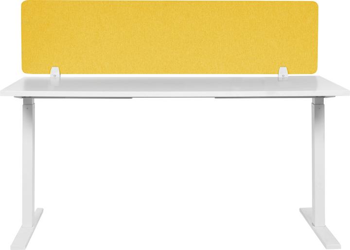 Immagine prodotto Beliani Divisorio per scrivania giallo senape 130 x 40 cm WALLY