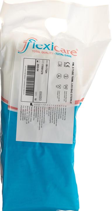 Image du produit Flexicare Poche à urine 750ml 7cm écoulement valve de retour (10 pcs)