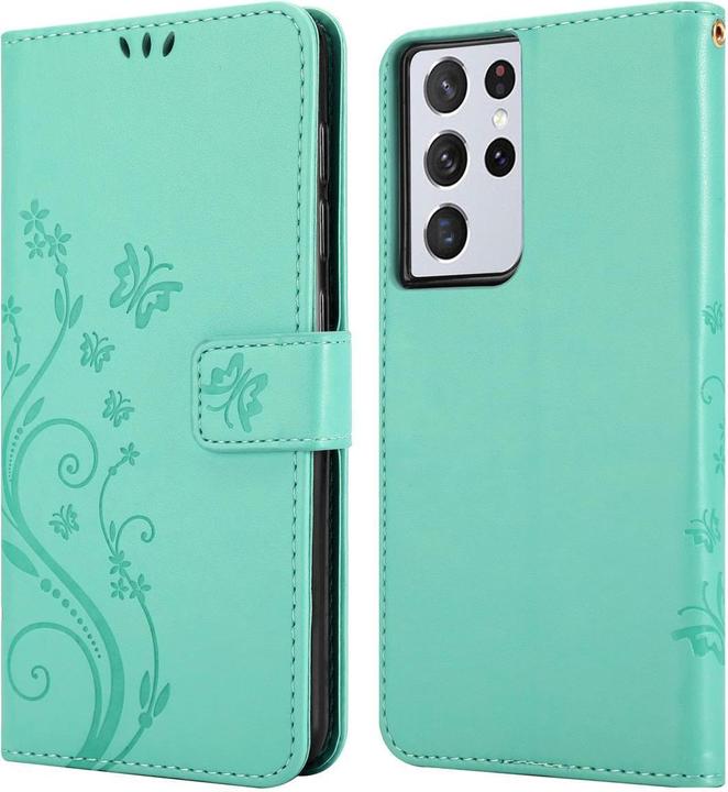 Image du produit Cadorabo Pochette Flower Book (Samsung Galaxy S21 Ultra)