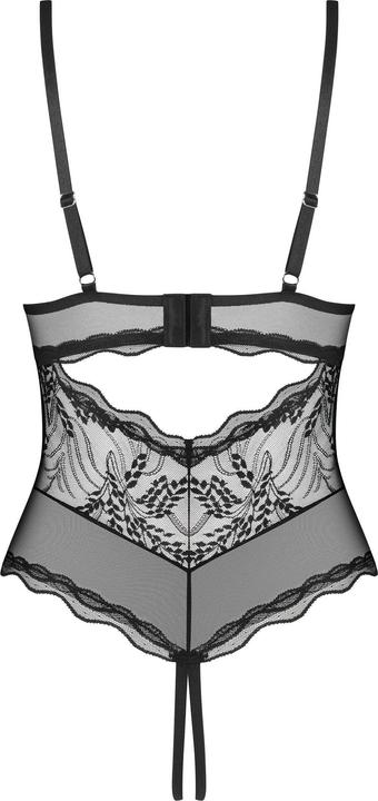 Produktbild Obsessive Exquisite Perisia Schrittloser Body Schwarz (S)