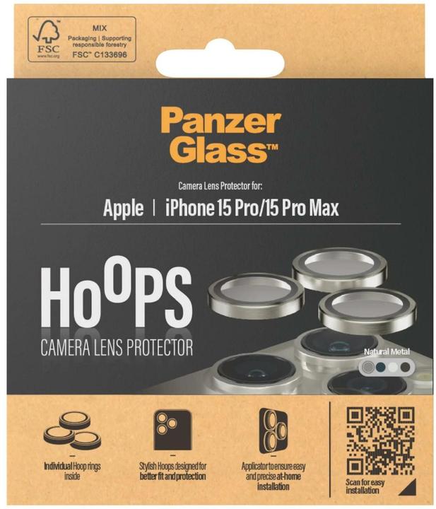 Actual product image PanzerGlass Hoops Camera Lens Protector (1 Piece, Apple iPhone 15 Pro Max, Apple iPhone 15 Pro)