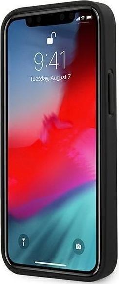 Produktbild BMW Hard Case Leather Tire Marks für Apple iPhone 12 mini - black (Apple iPhone 12 mini)