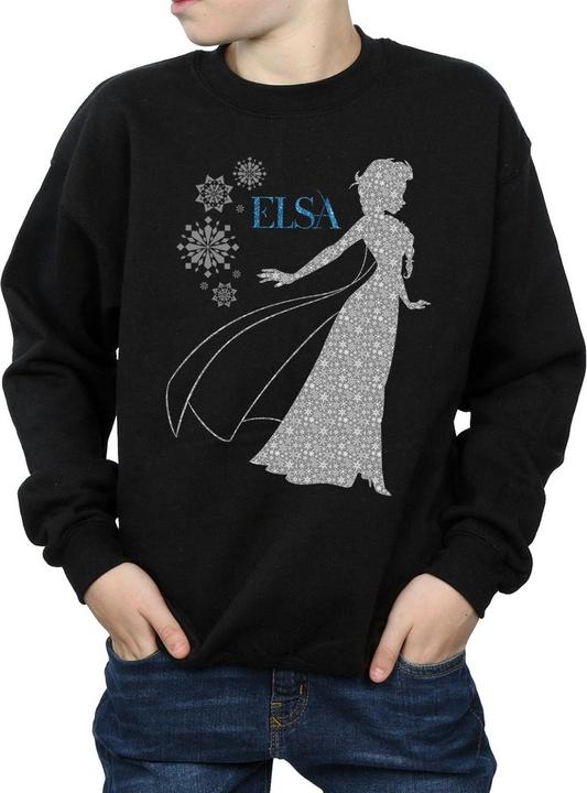 Actual product image Disney Boys Frozen Elsa Christmas Silhouette Sweatshirt (152, 158)
