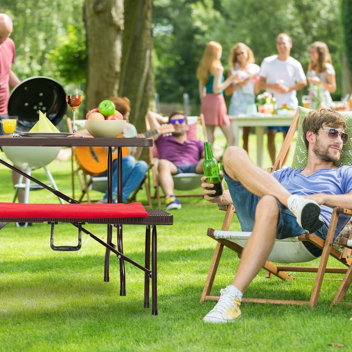 Immagine prodotto Relaxdays Tavolo giardino bistrò tavolino (180 cm)