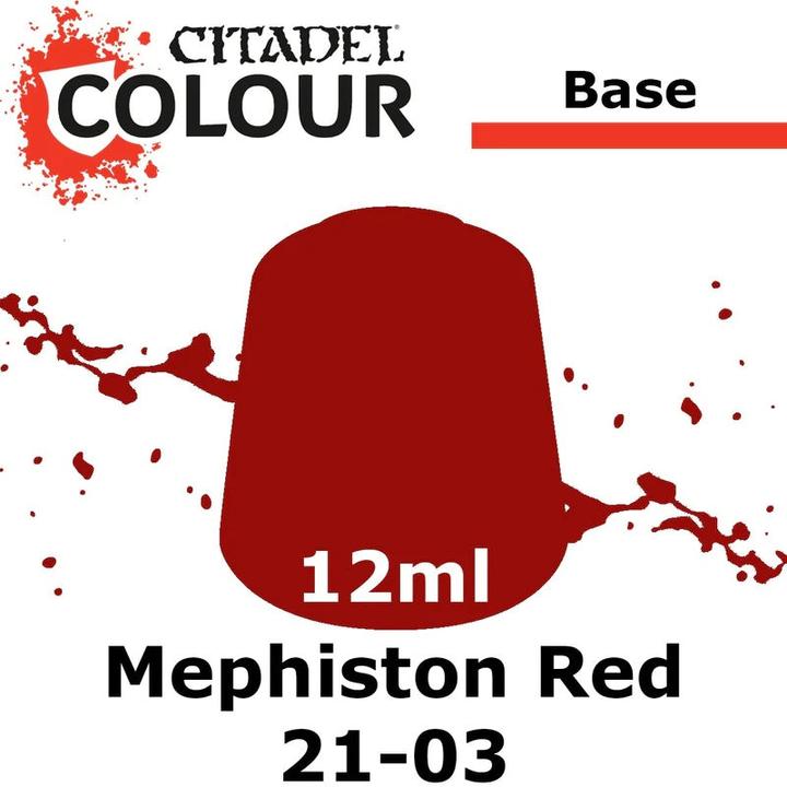 Immagine prodotto Games Workshop Base - rosso mephiston (Materiale sintetico)