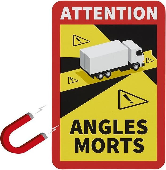ProPlus Autocollant magnétique "Attention Angles Morts!" CAMION
