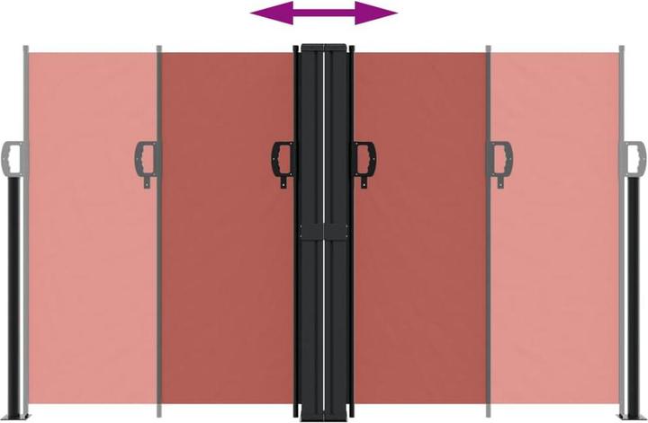 Produktbild VidaXL Seitenmarkise Ausziehbar rot (1.40 m)