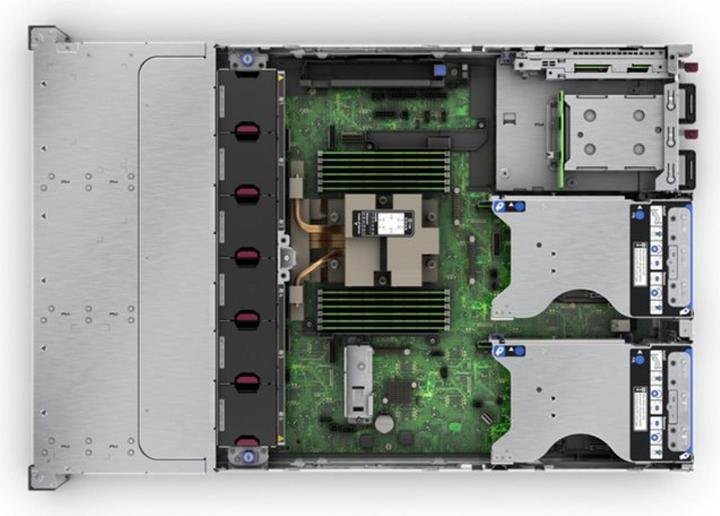 Actual product image HPE ProLiant DL345 Gen11 AMD EPYC 9124 3.0GHz 16-core 1P 32GB-R MR408i-o 8SFF 1000W PS EU Server (Amd Epyc 9124, 32 GB, Rack Server)