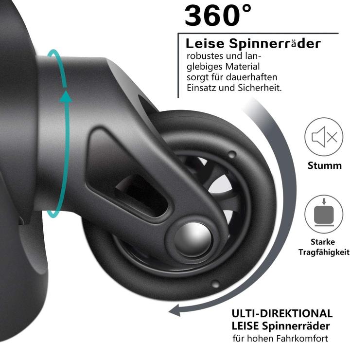 Produktbild Coolife Hartschalen-Handgepäckkoffer mit TSA-Schloss (38 l, Handgepäck (bis 50l))