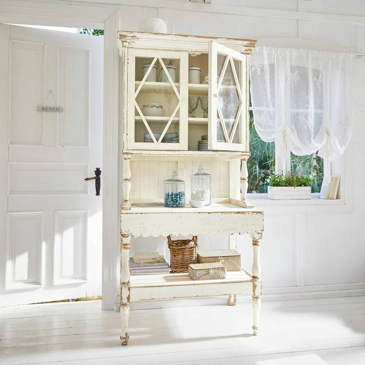 Actual product image Loberon Southon wardrobe antique white