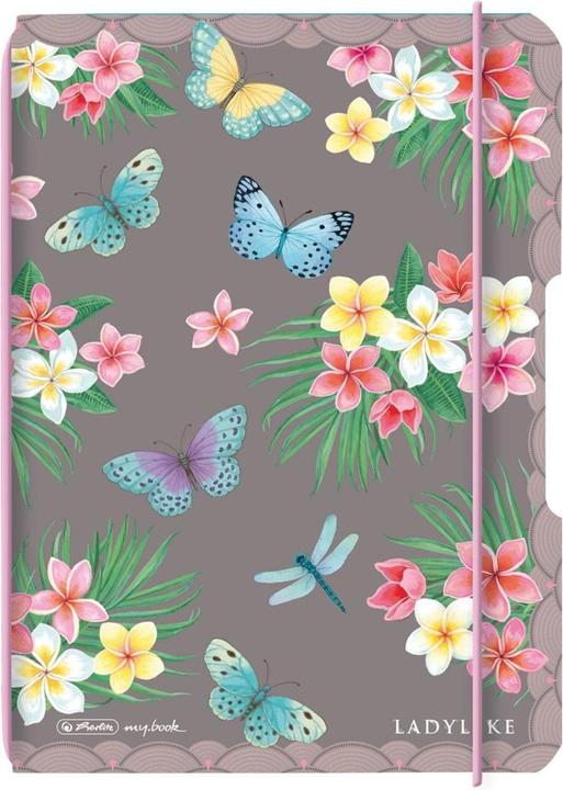 Herlitz Notizheft Ladylike Butterflies A6, 40 Blätter, punktiert (A6, Gepunktet, Weicher Einband)