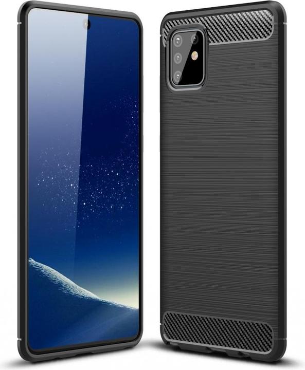 Actual product image Screenguard Samsung Galaxy Note10 Lite Cover Carbon Brushed Soft TPU (Samsung Galaxy Note 10 Lite)