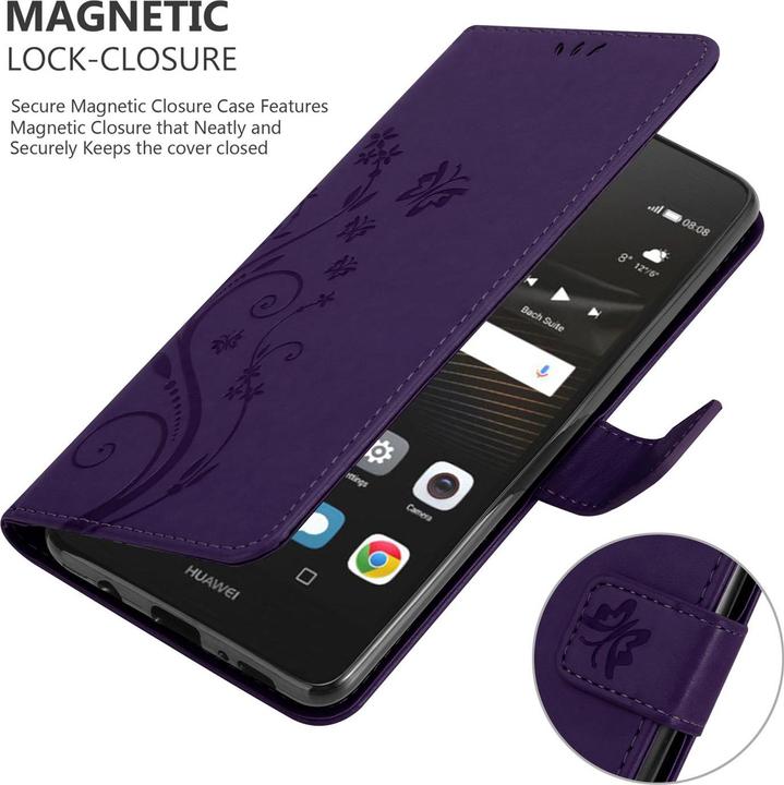 Productafbeelding Cadorabo Bloemen Boekomslag (Huawei P9 Lite)