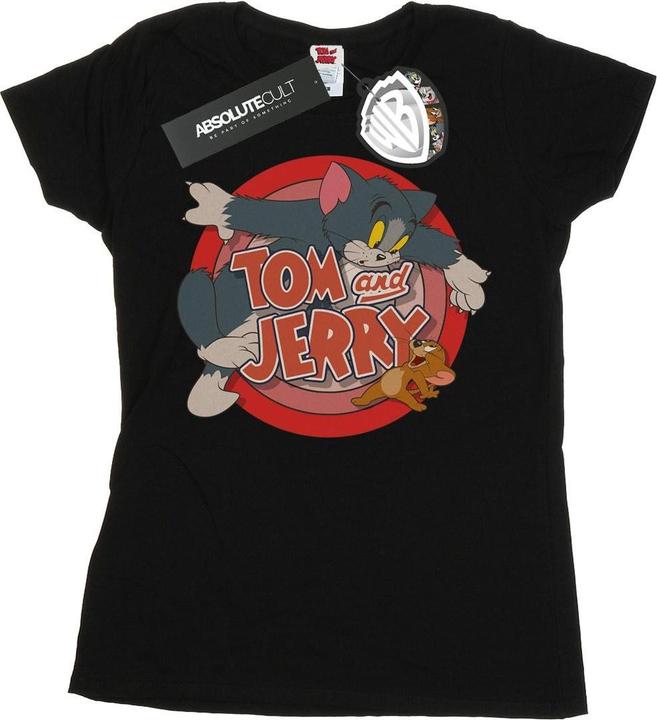 Actual product image Tom & Jerry Womens/Ladies Catch Cotton T-Shirt (L)