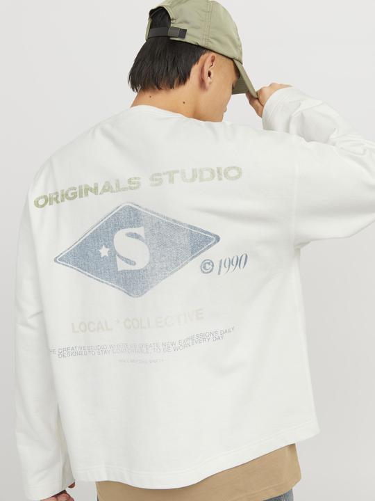Actual product image Jack & Jones Jorretiro Back Sweat Crew Neck Se25 Ln (L)