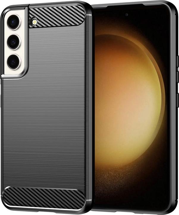 Actual product image Screenguard Samsung Galaxy S23 Cover Carbon Brushed Soft TPU (Samsung Galaxy S23+)