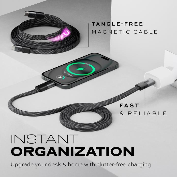 Actual product image Statik MagStack Slim Pro USB-C zu C Kabel (1 m)
