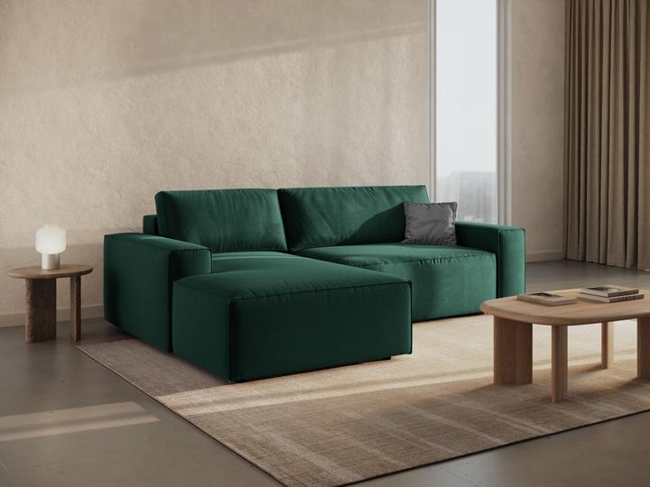 Actual product image Micadoni Left Corner Sofa With Bed Function And Box, "Jodie", 3 Seats, 246x151x86 Made in Europe (Corner sofa)