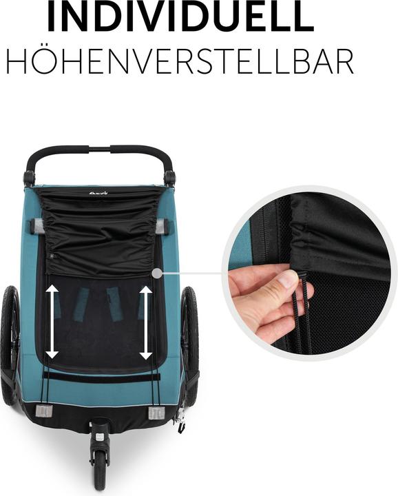 Actual product image Hauck Bike Trailer Sunshade Black