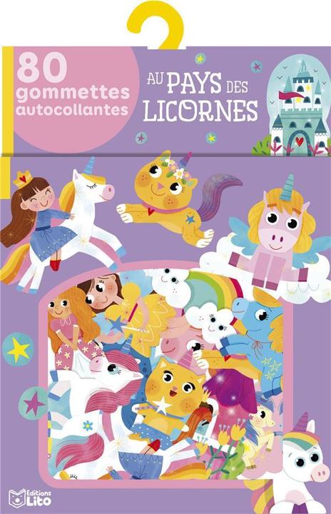 Immagine prodotto Au pays des licornes : 80 gommettes autocollantes