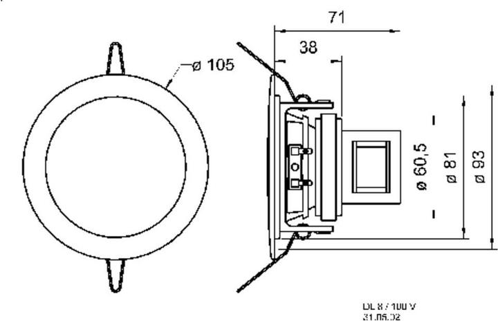 Produktbild Visaton Deckenlautsprecher DL 8, 8 Ohm