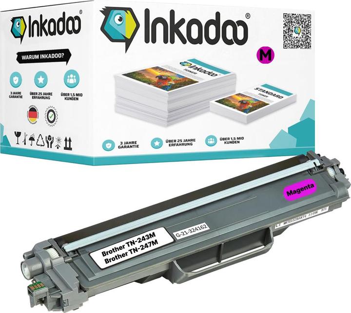 Image du produit Inkadoo Toner compatible pour Brother TN243, TN247 (M)