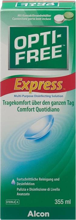 Immagine prodotto Opti Free Express, soluzione per lenti a contatto, 355 ml (Tutto in Uno soluzione, 355 ml)
