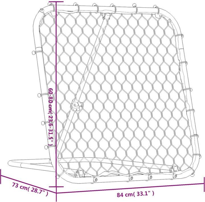 Produktbild VidaXL Fussball-Rebounder Verstellbar