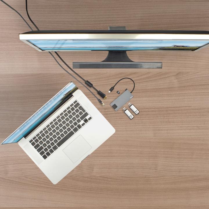 Actual product image Hama USB Hub (USB-C, 5 Ports)