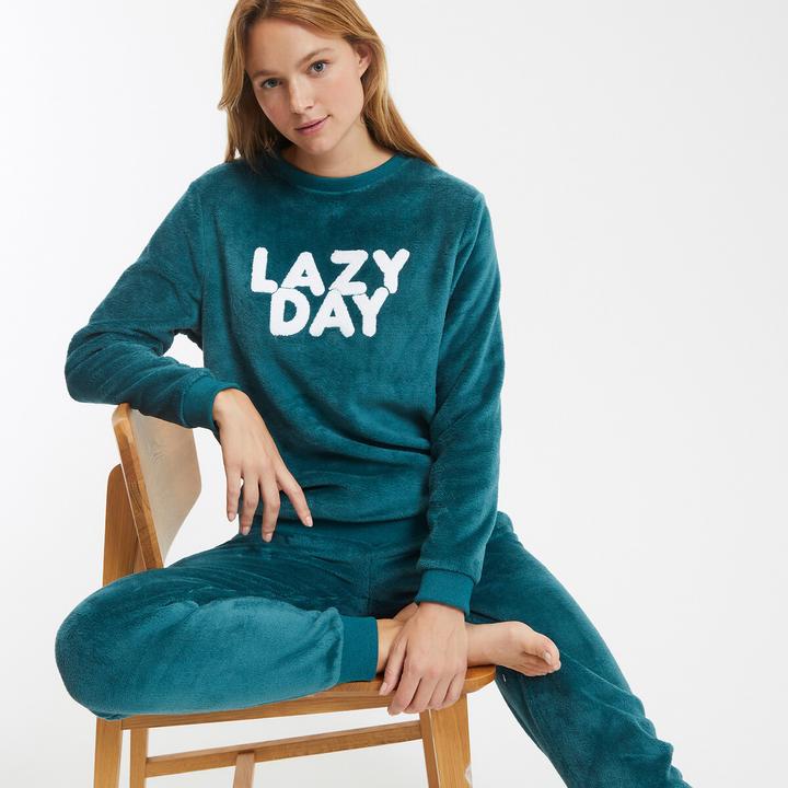 Image du produit So'home Pyjama en polaire avec écriture (42)