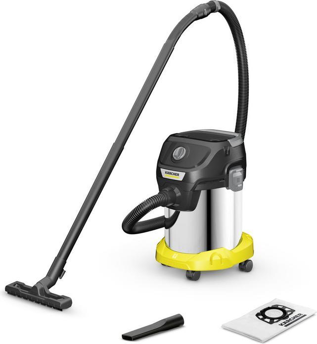 Immagine prodotto Kärcher KWD 3 S V-17/4/20/F 17 L Aspiratore a cilindro Secco e bagnato 1000 W Sacchetto per la polve (Aspirapolvere a umido e a secco)