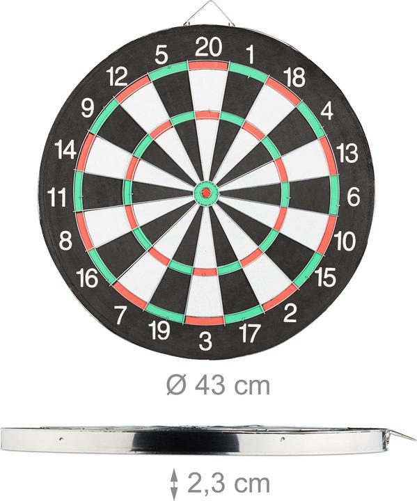 Image du produit Relaxdays Jeu de fléchettes Board X2