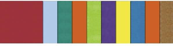 Produktbild Ursus Transparentpapier Faltblätter 10x10cm VE=500 Blatt 10 Farben sortiert (42 g/m², 500 x)