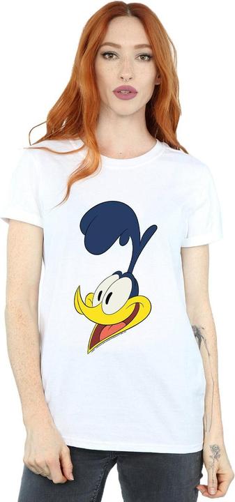 Actual product image Looney Tunes Womens/Ladies Road Runner Face Cotton Boyfriend T-Shirt (3XL)