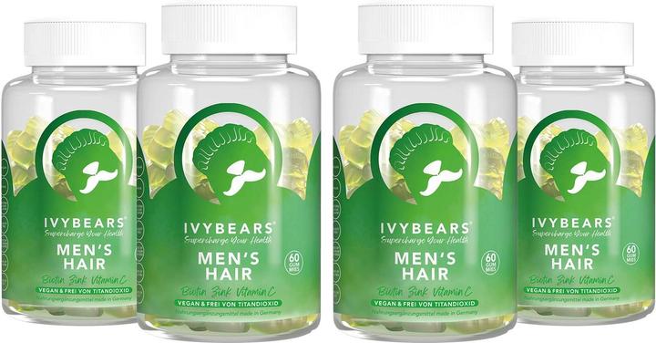Actual product image IVYBears Men's HAIR 4 Pack (4 Piece, Gummies, 600 g)
