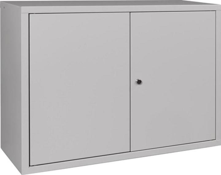Produktbild HP Autozubehör Hängeschrank H600xB800xT300 mm Vollblech, 1 Boden Stahlblech lichtgrau, RAL 7035/lichtgrau, RAL 7035 (80 cm, 600 cm)