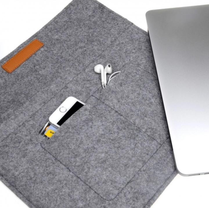 Produktbild Screenguard 2-in-1 Felt Sleeve Macbook & Notebook 13.3" Tasche aus Filz (13", Apple)