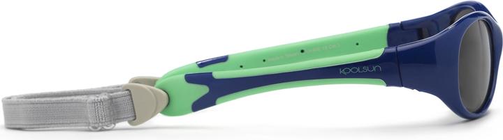 Actual product image Koolsun Flex Navy Green baby sunglasses