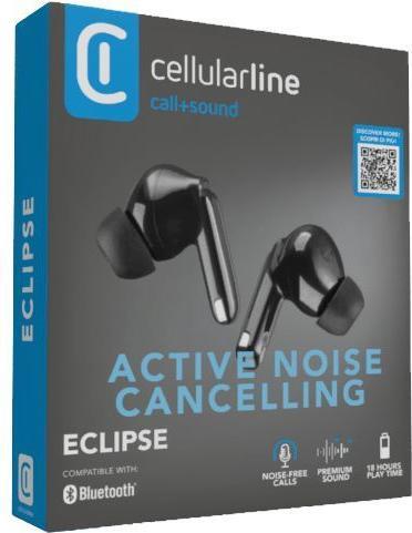 Cellularline Cellular Line ECLIPSE Auricolari In-Ear Wireless con (ANC, 6 h, Senza fili)