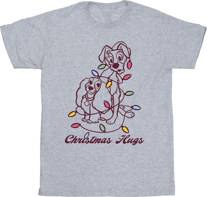 Disney Lady And The Trump Christmas Hugs TShirt