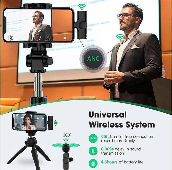 Actual product image Callstel Mini Wireless Microphone Set