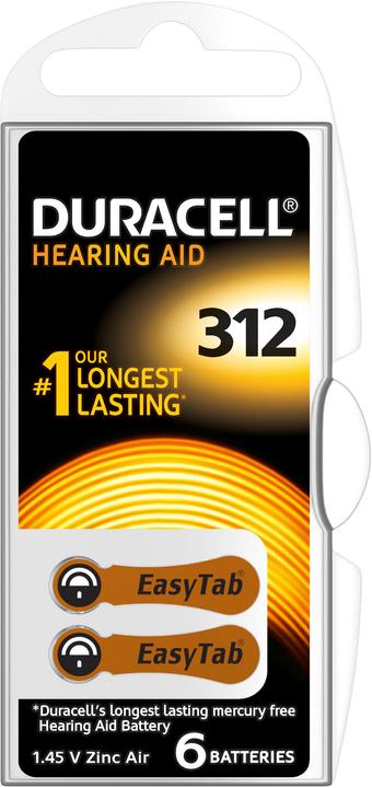 Produktbild Duracell Electronics Easy Tab (6 Stk., A312, 160 mAh)
