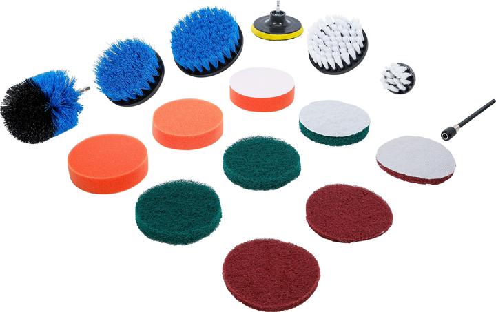 Actual product image BGS Grinding/polishing discs and brush attachment set